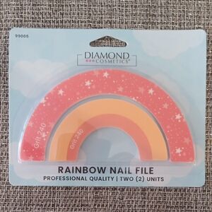 Pink and Orange Rainbow Nail File Set